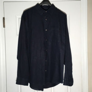 XL Banana Republic blue linen Button-down shirt